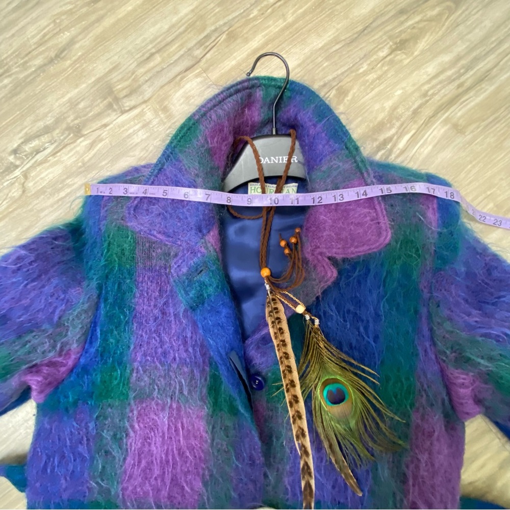 Artisan GEM Made in IRELAND Mohair jacket/coat w vintage/retro feel w Vince vibe - Picture 15 of 16